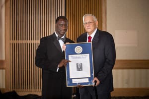 Retired Chief Edward P. Kovacic Lifetime Achievement Award, pictured with CPD Chief Calvin Williams