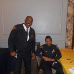 Cleveland Division of Police Commander Ellis Johnson, and Community Policing Officer Sharon Davis, were at the door to welcome, and sign in the guests as they arrived.