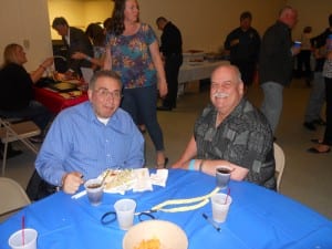 Retired C.P.D. Officers John Thomas, and Jeff  " look at my face " Stanczyk  at the Cops for Causes event.