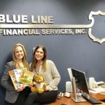 Blue Line Financial Services donation for little free library