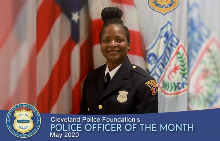Cleveland Police Foundation's Police Officer of the Month for May 2020, Patrol Officer Lakisha Harris