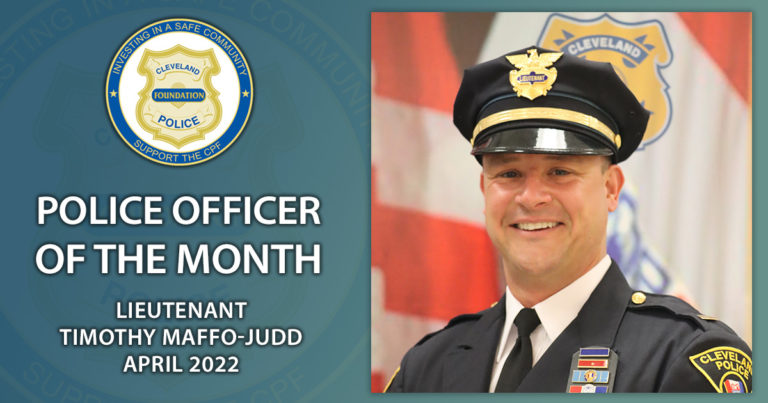 CPF Police Officer of the Month - April 2022 - Lieutenant Timothy Maffo-Judd