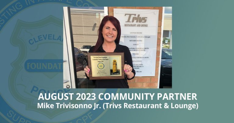 CPF Community Partner of the Month - August 2023 - Mike Trivisonno Jr. (Trivs Restaurant & Lounge)