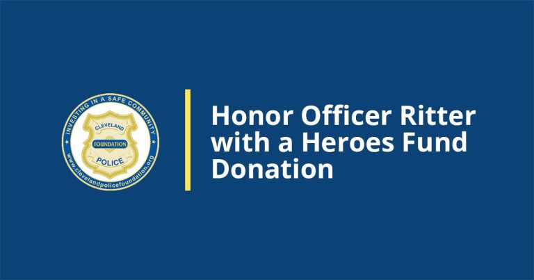 Honor Officer Ritter with a Heroes Fund Donation