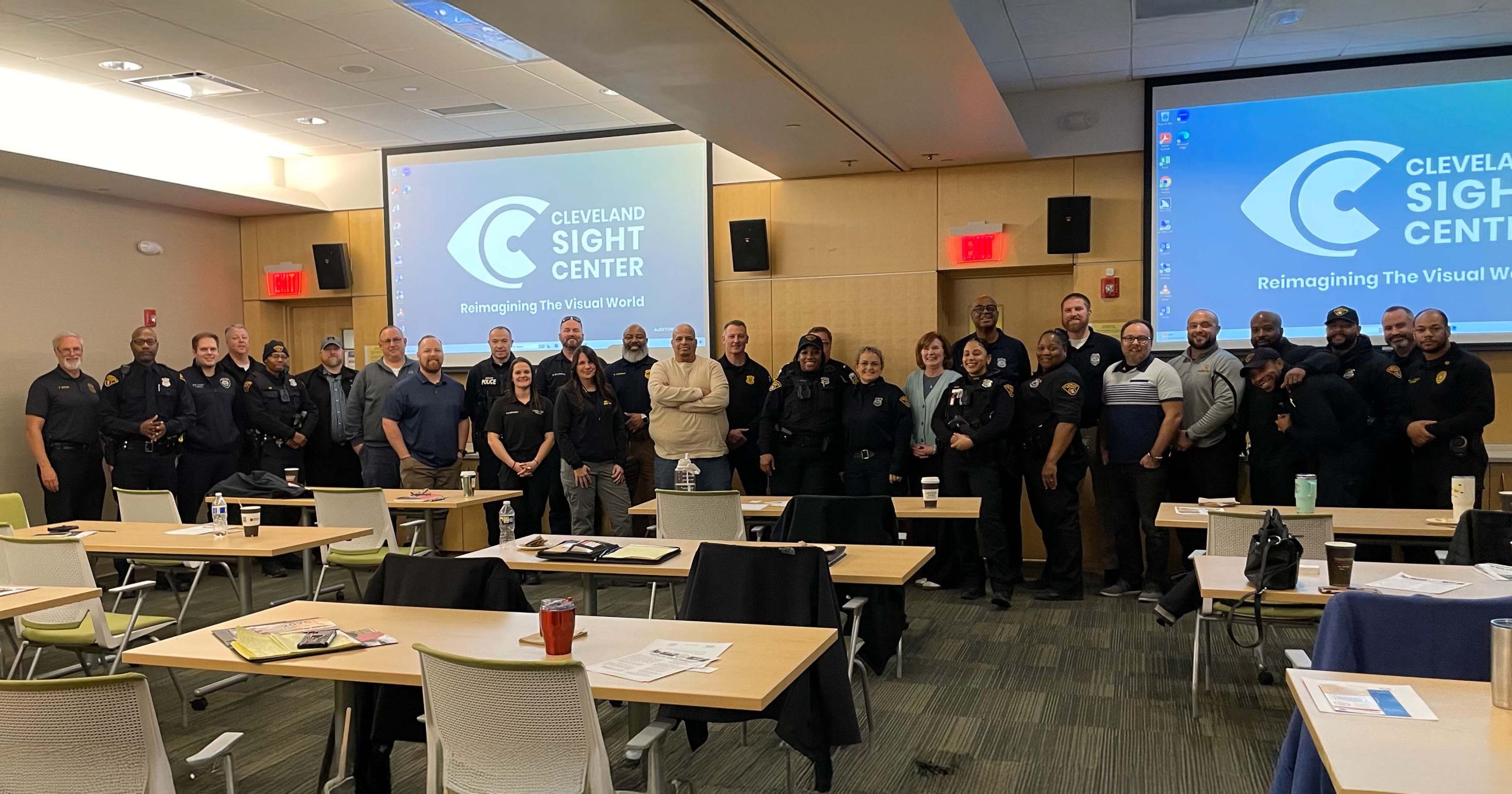 A group photo of the attendees at the University Circle Police Department's Community Policing and Youth Outreach Think Tank